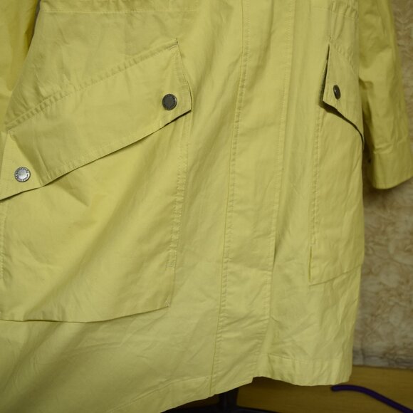 Pendleton Yellow Preppy Cotton Rain Slicker Womens Sz L Minimalist PNW Gorpcore - Picture 5 of 11